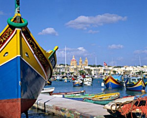 Marsaxlokk fishing village, harbor and market